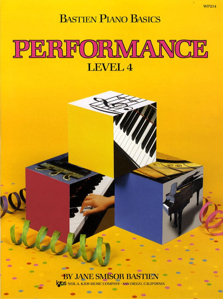 front cover of Bastien Piano Basics Performance Level 4