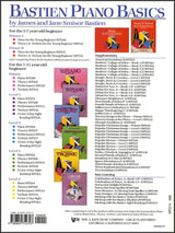 back cover of Bastien Piano Basics Performance Level 4