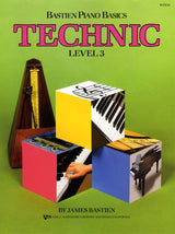 front cover of Bastien Piano Basics Technic Level 3