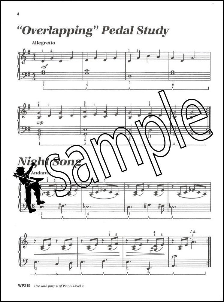 1st sample page from Bastien Piano Basics Technic Level 4