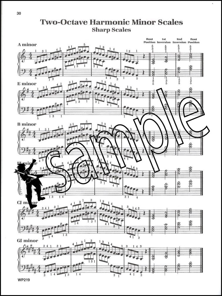 3rd sample page from Bastien Piano Basics Technic Level 4