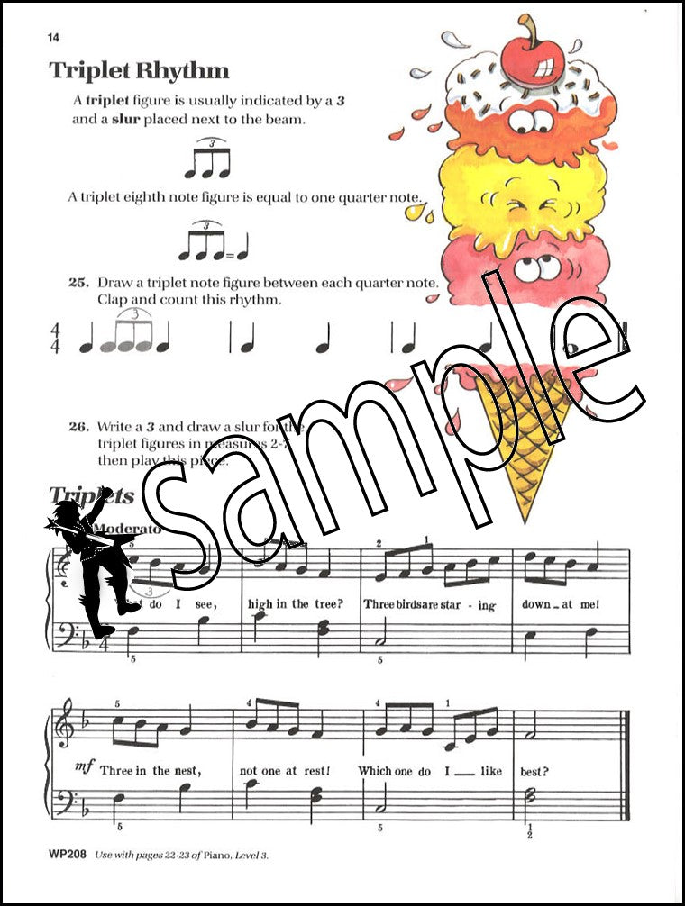 2nd sample page from Bastien Piano Basics Theory Level 3