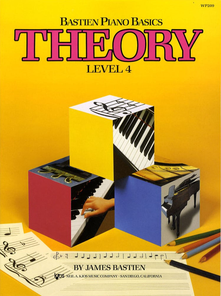 front cover of Bastien Piano Basics Theory Level 4