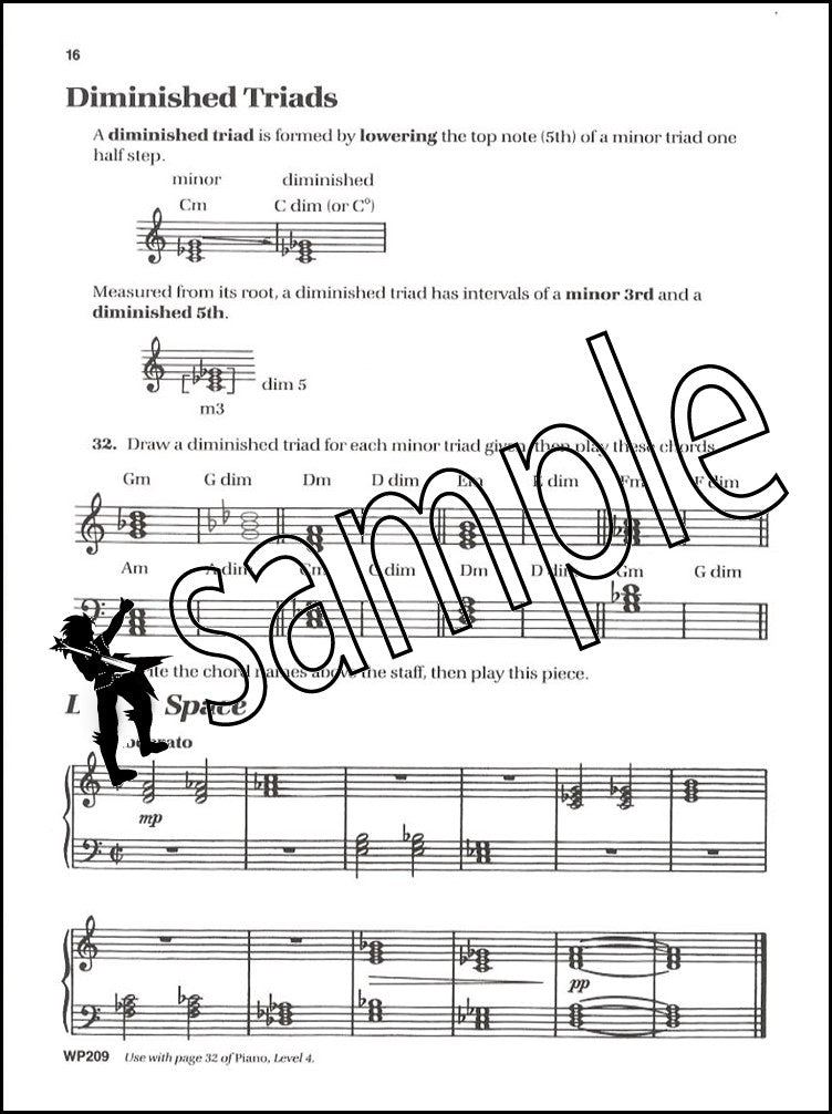 2nd sample page from Bastien Piano Basics Theory Level 4