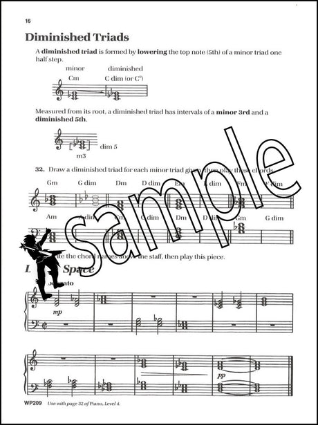 2nd sample page from Bastien Piano Basics Theory Level 4