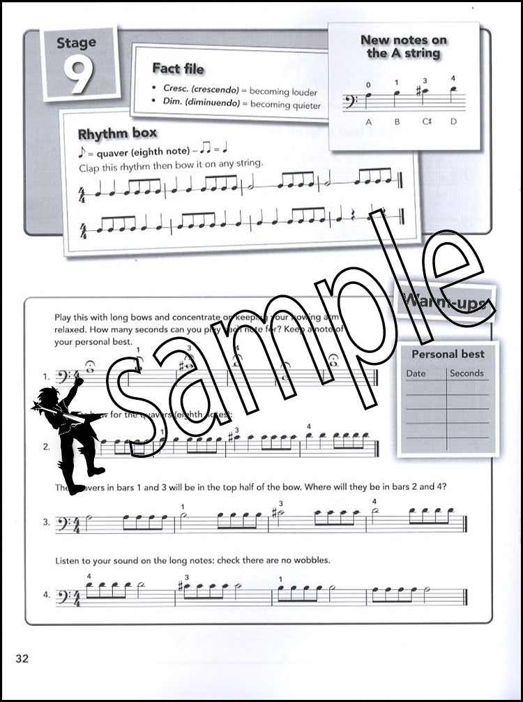 2nd sample page from Cello Basics