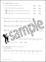 3rd sample page from ABRSM Music Theory Practice Papers 2024 Grade 1