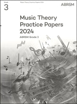 front cover of ABRSM Music Theory Practice Papers 2024 Grade 3