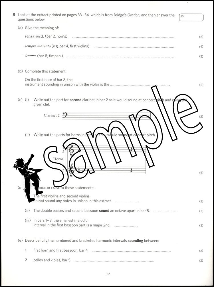 3rd sample page from ABRSM Music Theory Practice Papers 2024 Grade 7