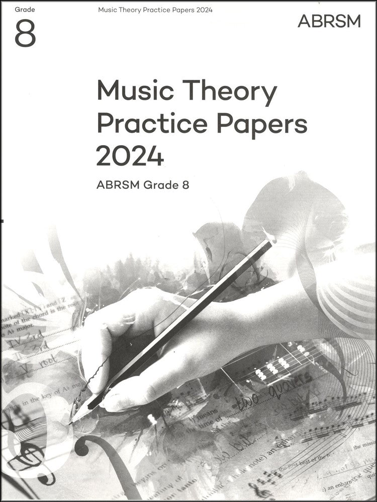 front cover of ABRSM Music Theory Practice Papers 2024 Grade 8