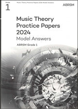 front cover of ABRSM Music Theory Practice Papers 2024 Grade 1 MODEL ANSWERS