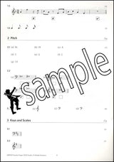 1st sample page from ABRSM Music Theory Practice Papers 2024 Grade 1 MODEL ANSWERS