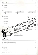 3rd sample page from ABRSM Music Theory Practice Papers 2024 Grade 3 MODEL ANSWERS