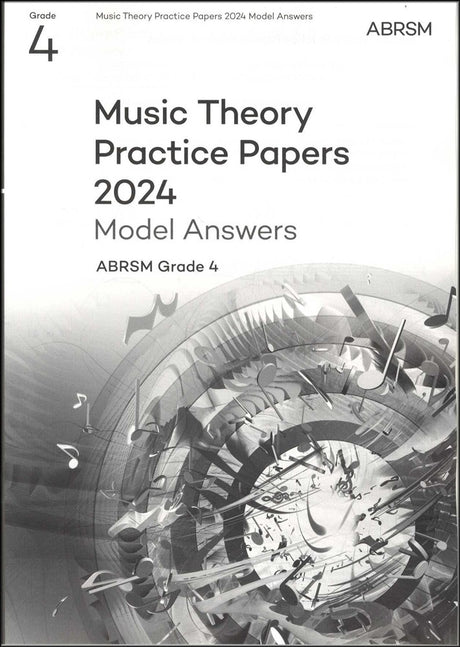 front cover of ABRSM Music Theory Practice Papers 2024 Grade 4 MODEL ANSWERS