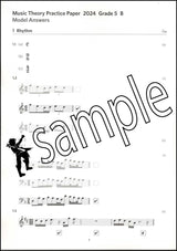 1st sample page from ABRSM Music Theory Practice Papers 2024 Grade 5 MODEL ANSWERS