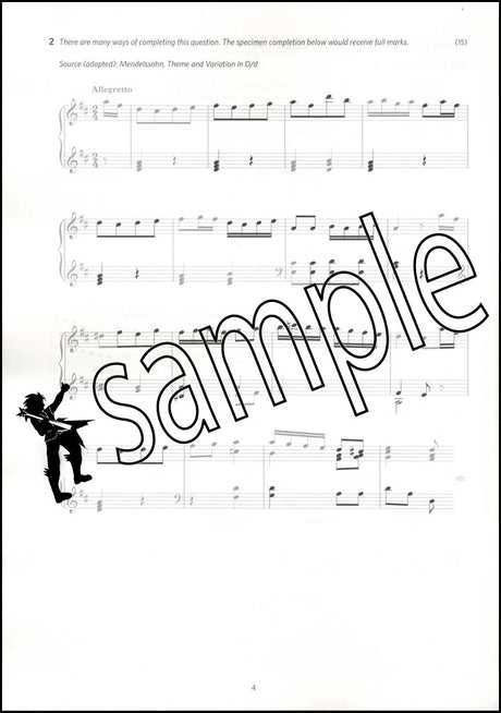 1st sample page from ABRSM Music Theory Practice Papers 2024 Grade 8 MODEL ANSWERS