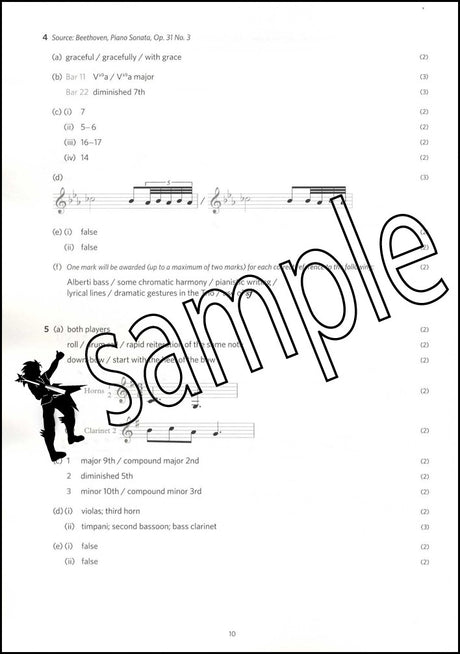 2nd sample page from ABRSM Music Theory Practice Papers 2024 Grade 8 MODEL ANSWERS