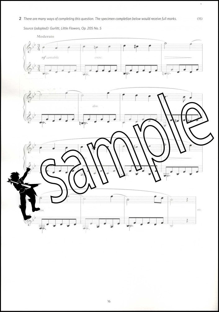 3rd sample page from ABRSM Music Theory Practice Papers 2024 Grade 8 MODEL ANSWERS