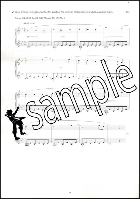 3rd sample page from ABRSM Music Theory Practice Papers 2024 Grade 8 MODEL ANSWERS