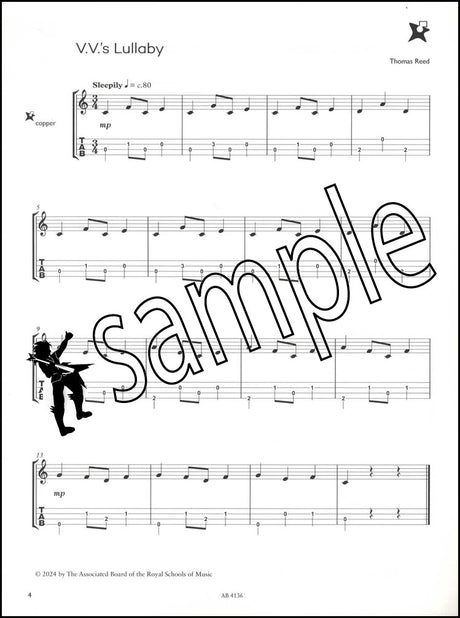 1st sample page from ABRSM Music Medals Copper Ukulele Pieces