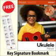 front cover of ABRSM Music Medals Copper Ukulele Pieces together with free Ukulele Chords bookmark