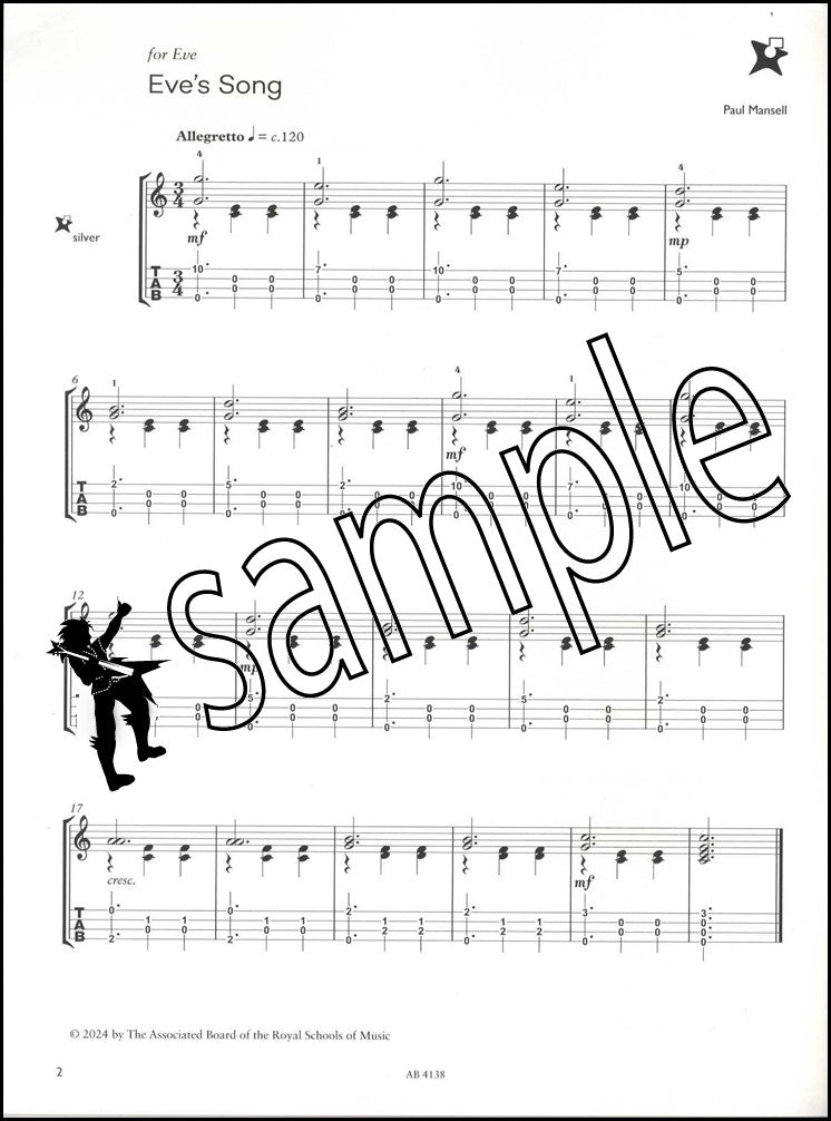 1st sample page from ABRSM Music Medals Silver Ukulele Pieces