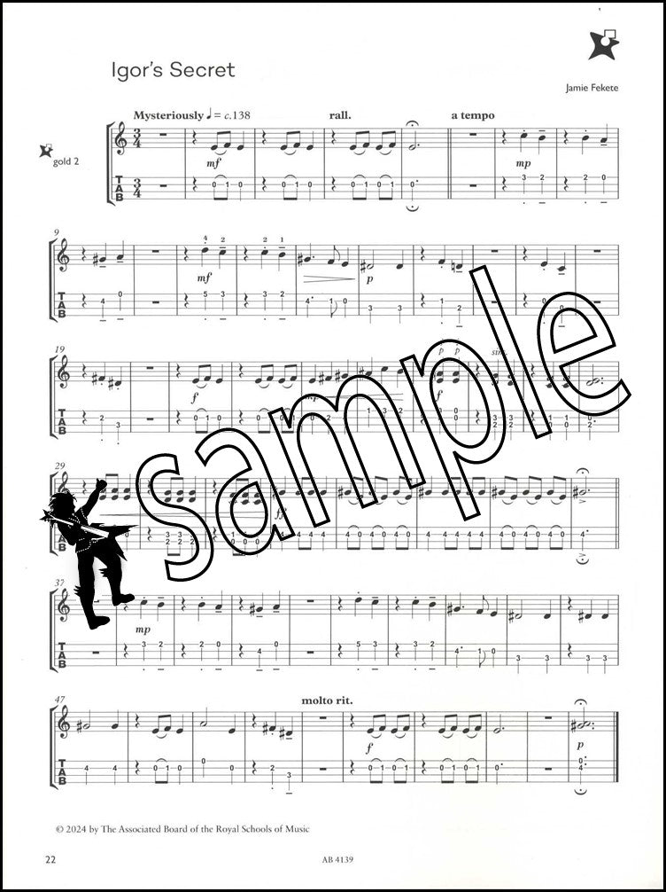 2nd sample page from ABRSM Music Medals Gold Ukulele Pieces