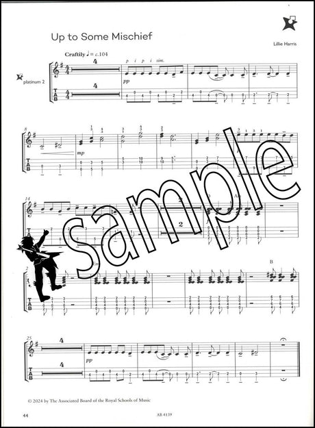 3rd sample page from ABRSM Music Medals Gold Ukulele Pieces