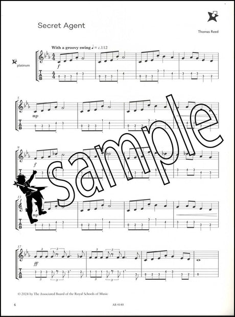 1st sample page from ABRSM Music Medals Platinum Ukulele Pieces