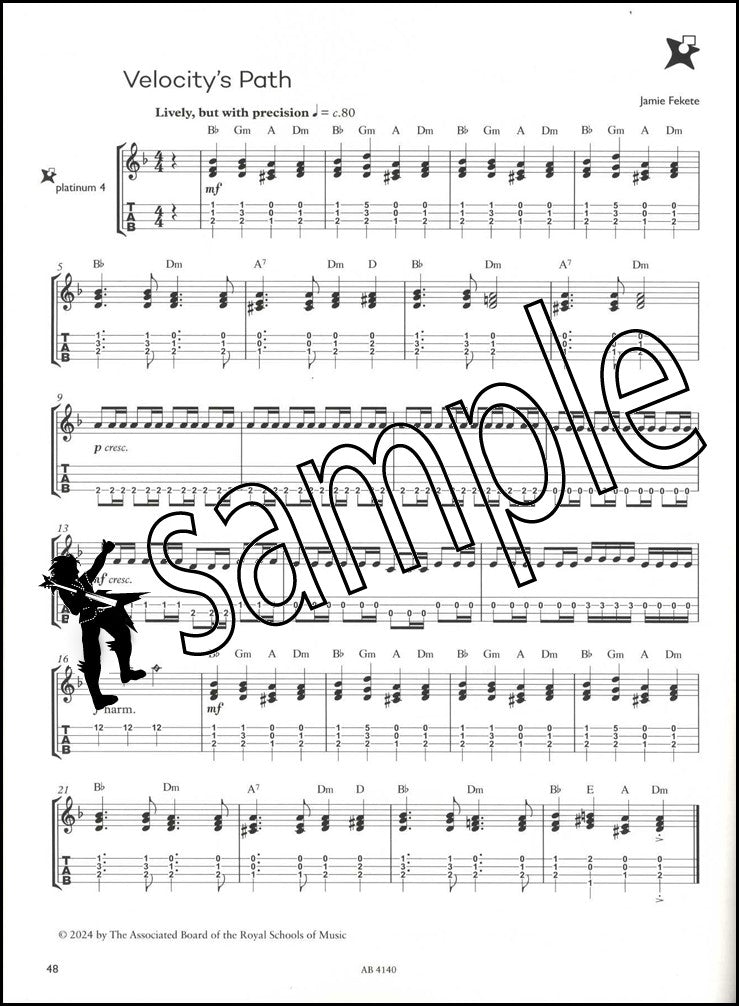 3rd sample page from ABRSM Music Medals Platinum Ukulele Pieces