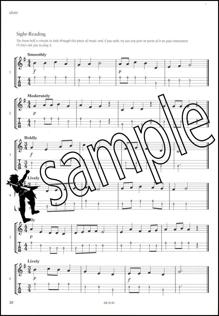 2nd sample page from ABRSM Music Medals Ukulele Options Practice Book