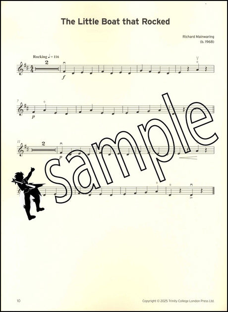 2nd sample page from Trinity College London Violin Exam Pieces Initial from 2025