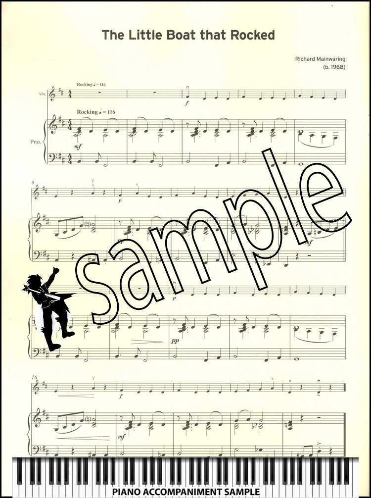 piano accompaniment sample page from Trinity College London Violin Exam Pieces Initial from 2025