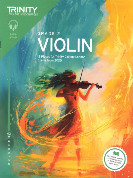 front cover of Trinity College London Violin Exam Pieces Grade 2 from 2025