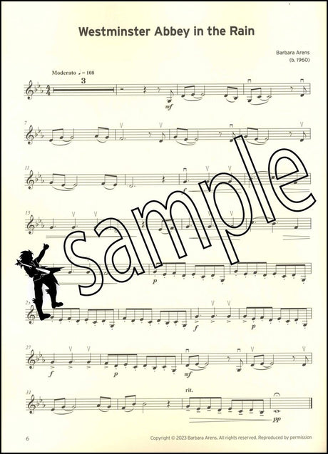 1st sample page from Trinity College London Violin Exam Pieces Grade 2 from 2025