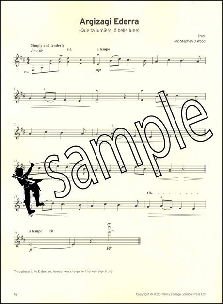 3rd sample page from Trinity College London Violin Exam Pieces Grade 2 from 2025