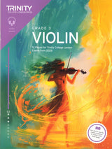 front cover of Trinity College London Violin Exam Pieces Grade 3 from 2025