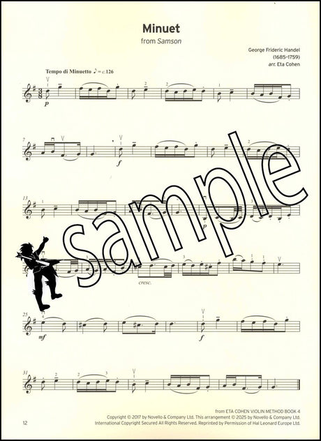 2nd sample page from Trinity College London Violin Exam Pieces Grade 3 from 2025