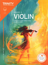 front cover of Trinity College London Violin Exam Pieces Grade 4 from 2025