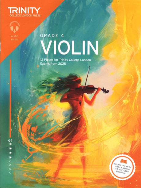 front cover of Trinity College London Violin Exam Pieces Grade 4 from 2025