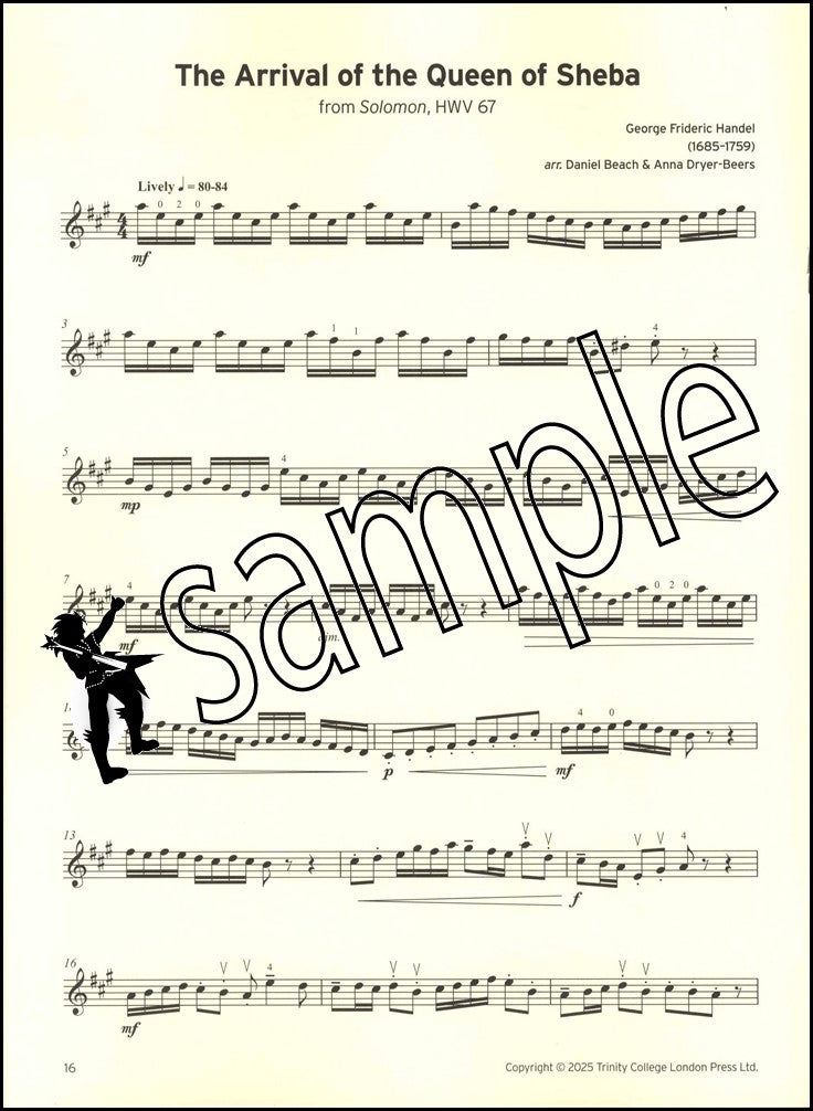 2nd sample page from Trinity College London Violin Exam Pieces Grade 4 from 2025