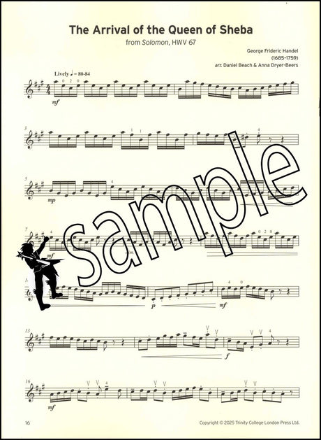 2nd sample page from Trinity College London Violin Exam Pieces Grade 4 from 2025