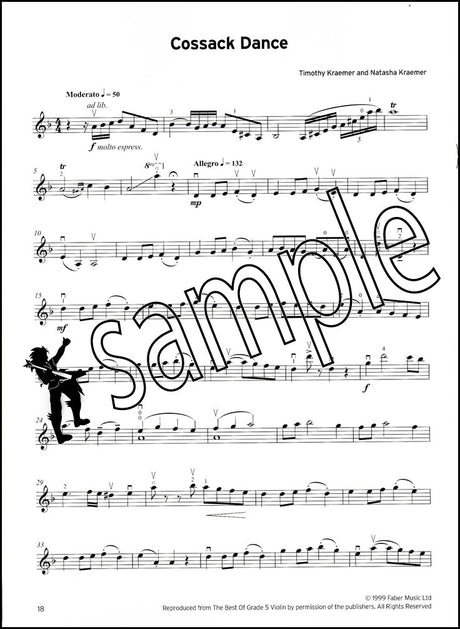2nd sample page from Trinity College London Violin Exam Pieces Grade 5 from 2025