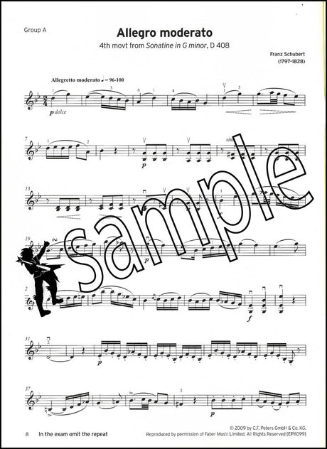 1st sample page from Trinity College London Violin Exam Pieces Grade 6 from 2025