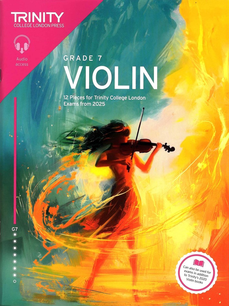 front cover of Trinity College London Violin Exam Pieces Grade 7 from 2025