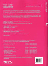 back cover of Trinity College London Violin Exam Pieces Grade 7 from 2025
