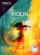 front cover of Trinity College London Violin Exam Pieces Grade 8 from 2025