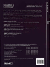 back cover of Trinity College London Violin Exam Pieces Grade 8 from 2025