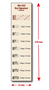 Front of the Hamcor bookmark with the dimension given, 210 mm indicating height, and 55 mm indicating width