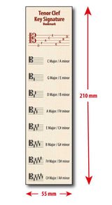 Front of the Hamcor bookmark with the dimension given, 210 mm indicating height, and 55 mm indicating width